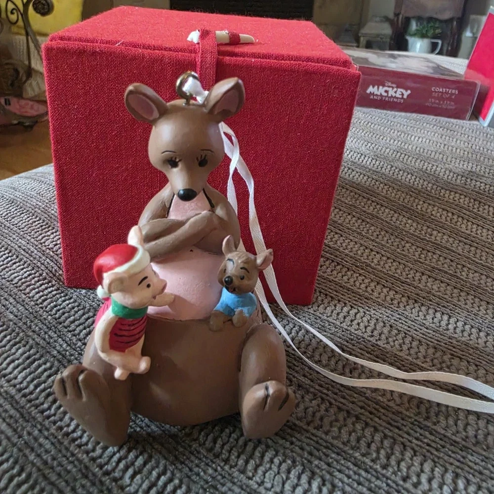 Vintage Disney's Kanga, Roo & Piglet Christmas Ornament Rare 1991